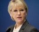Protestierende verlangten den Rücktritt von Schwedens Außenministerin