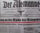 Was „Der Alemanne“ in seiner Ausgabe von Freitag, dem 5. Januar 1940 zu berichten wusste – Pure Nazipropaganda