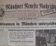 „Münchner Neueste Nachrichten“ am Freitag, 30. September 1938: Abkommen in München unterzeichnet
