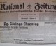 Alltagsleben im Dritten Reich: Was die National Zeitung am Mittwoch, 13. Januar 1937 von sich gab