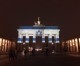 Berlins Brandenburger Tor leuchtete in den israelischen Nationalfarben
