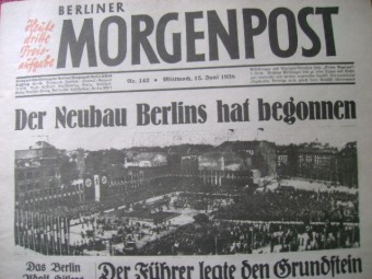 Berliner Morgenpost vom Mittwoch, den 15. Juni 1938. Foto: Archiv/RvAmeln