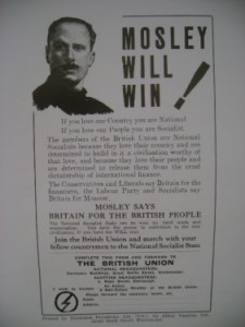 Propagandablatt: Mosley wird gewinnen. Foto: Archiv/RvAmeln