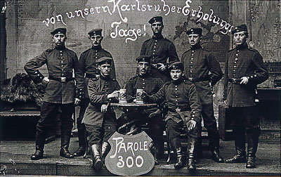 Jüdische Soldaten auf Genesungsurlaub in Karlsruhe. Foto: www.imz-bw.de