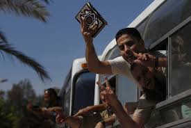 Im Shalit-deal freigelassene Palästinenser. Foto: TPA
