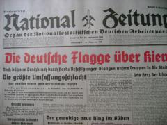Die "National Zeitung" von Samstag, 20. September 1941. Foto: Archiv/RvAmeln