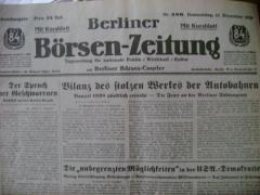 Berliner Bürsen-Zeitung 15. Dezember 1938. Foto: Archiv/RvAmeln.
