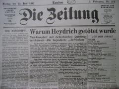 Die Zeitung zum Tod von Reinhard Heydrich