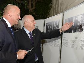 Präsident Rivlin mit dem deutschen Botschafter in Israel. Foto: GPO