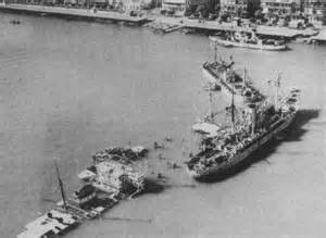 1956 Ägypten sperrt den Suezkanal. Foto: Archiv