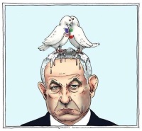 Netanyahu cartoon/Twitter