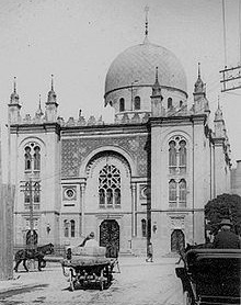Alte Synagoge Czernowitz, Postkarte. Wikipedia