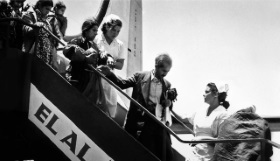 EL AL bringt in der 1950er Jahren Einwanderer nach Israel. Foto: EL AL