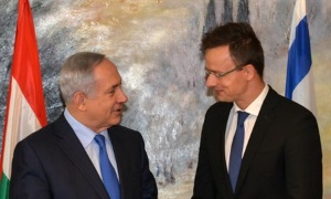 Netanyahu (L) mit Szijjártó. Foto: Kobi Gideon/GPO