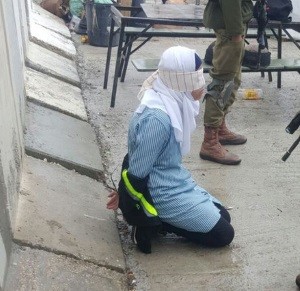 Von IDF festgenommene Terroristin. Foto: Twitter