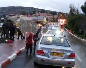 Messerangriff in Beit Horon. Foto: TPS