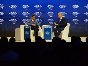 Netanyahu und Fareed Zakaria. Foto: GPO/Haim Zach
