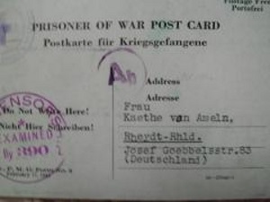 POW Post Card. Foto: Archiv/RvAmeln