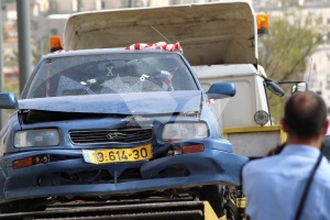 Das Auto der Terroristen. Foto: TPS