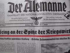 Der Alemanne", Ausgabe Freitag, 5. Januar 1940. Foto: Archiv/RvAmeln