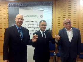 Mitglieder der parlamentarischen Komitees der drei Länder (Foto: Knesset)