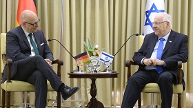 Ministerpräsident Albig und Präsident Rivlin. Foto: GPO/ Mark Neiman
