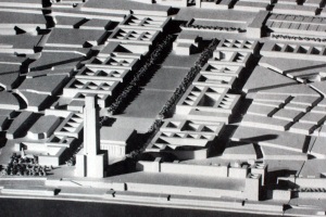 Das geplante Gau-Forum anstelle des Altonaer Bahnhofs als Modell. Foto: hamburger-untergrundbahn.de