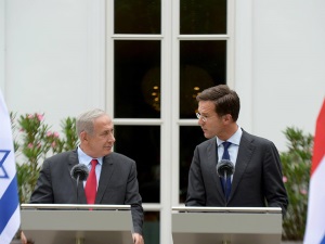 PM Netanyahu und der niederländische PM Mark Rutte. Foto: GPO