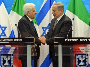 PM Netanyahu with Italian President Mattarella Copyright: GPO/Haim Zach