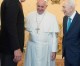 Shimon Peres und Dr. Mike Evans trafen Papst Franziskus