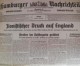 Die „Hamburger Nachrichten“ titeln am Freitag, den 9. Dezember 1938: Zionistischer Druck auf England