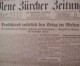 Was die „Neue Zürcher Zeitung“ am Freitag, den 10. Mai 1940 zu berichten wusste